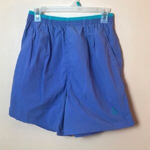 Purple and Teal Team USA Olympic Nylon Swim Trunks